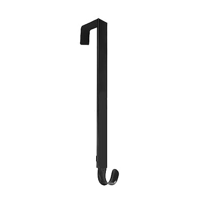 Dan&Dre Black Adjustable Wreath Door Hanger - Damage-Free Over the Door Hook