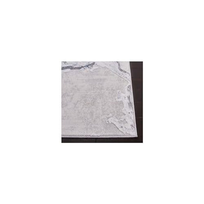 SAFAVIEH Amelia Collection Accent Rug - 2' x 4', Grey & Blue, Modern Abstract Design, Non-Shedding & Easy Care, Ideal for High Traffic Areas in Entryway, Living Room, Bedroom (ALA277F)