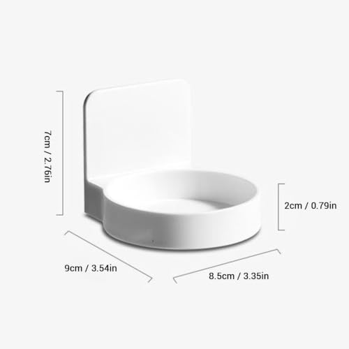 Wall Mount Soap Dispenser with Floating Shelf, Small Bathroom Organizer