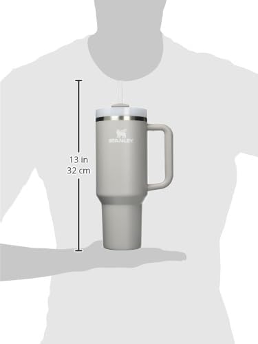 STANLEY Quencher H2.0 Tumbler - 30 oz Insulated Stainless Steel with Handle & Straw | BPA-Free | Ash Color