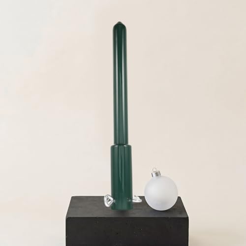 Christmas Tree Height Extender Metal Riser Pole with Screws - Green