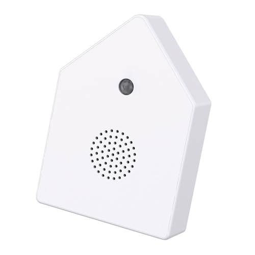 White Singing Bird Sound Box Mini - Nature Bird Chirping Decor for Interior & Bathroom