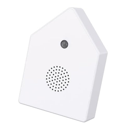 White Singing Bird Sound Box Mini - Nature Bird Chirping Decor for Interior & Bathroom