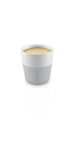Eva Solo Marble Grey Espresso Tumbler Mug - 3 oz Porcelain Coffee Cup with Silicone Grip