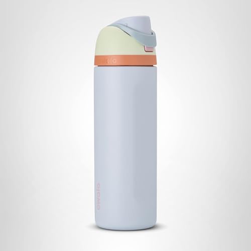 Owala FreeSip Insulated Stainless Steel Water Bottle with Straw for Sports, Travel, and School BPA-Free Sports Water Bottle, 24 oz, Beach House