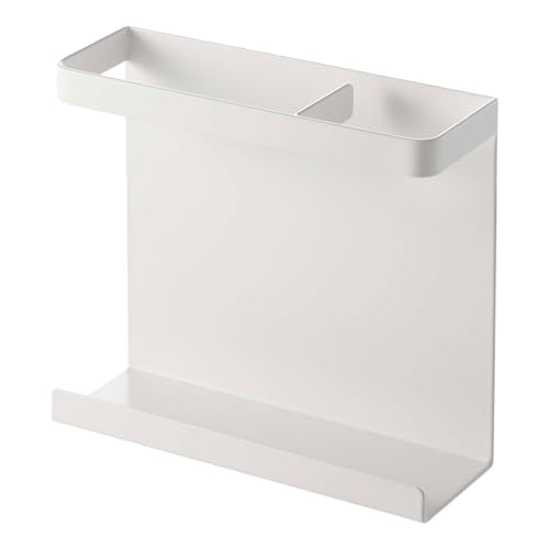 YAMAZAKI Home Plate Magnet Wrap Or Aluminim Foil Holder - Kitchen Storage, Magnetic Organizer - Steel