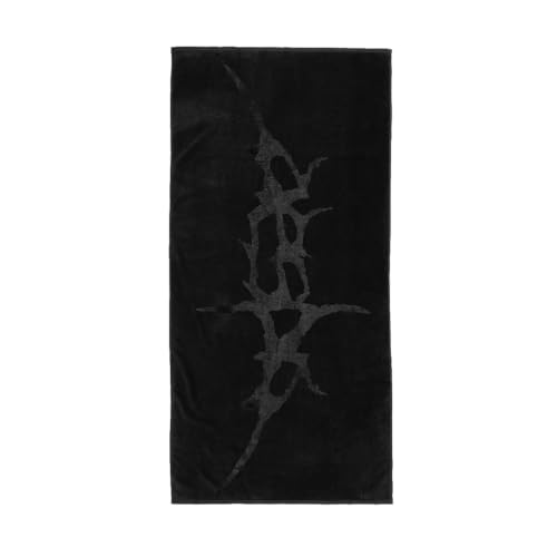 Black Beach Towel - Official Aespa Synk Complæxity Tour Merchandise