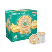 The Original Donut Shop Vanilla Cream Puff Keurig Single-Serve K-Cup Pods, Medium Roast Coffee, 18 Count