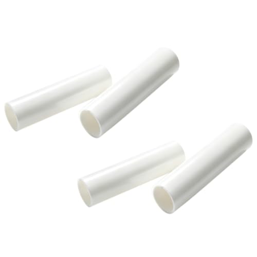 White Plastic Candle Cover Sleeves for Chandeliers - 6 Pack, 4 Inch