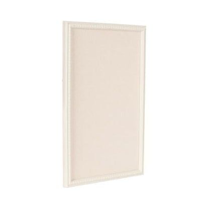 White 15x24 Inch Beaded Linen Fabric Pinboard - Kate and Laurel Makenna