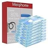 MEIQIHOME Vacuum Storage Bags - Space Saver Sealer for Clothing, Pillows & Bedding | 8 Large Bags