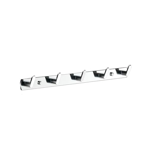 Chrome Wall Hook with 5 Hooks for Bathroom & Kitchen