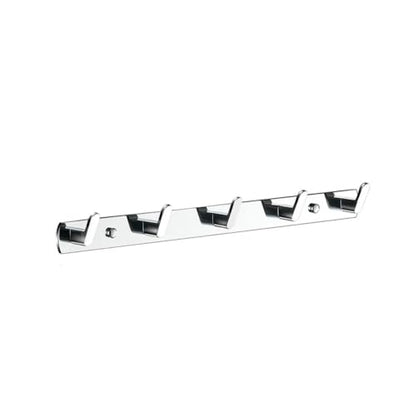 Chrome Wall Hook with 5 Hooks for Bathroom & Kitchen