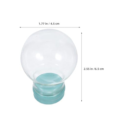 2 Pack Clear Glass Snow Globes Refillable DIY Christmas Ornaments