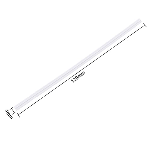 White Paper Twist Ties 5-Inch Pack of 500 for Food & Packaging