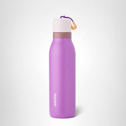 Owala FreeSip Twist Insulated Stainless Steel Water Bottle with Straw for Sports and Travel, BPA-Free, 18-oz, Purple (California Grapevine)