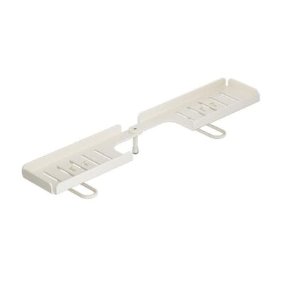 Rotatable Bathroom Sink Organizer Shelf White - Adjustable, No-Drill Drainage