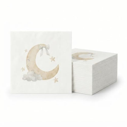 Cocktail Napkins - Premium Linen-Feel Disposable Hand Towels, 40 Pack