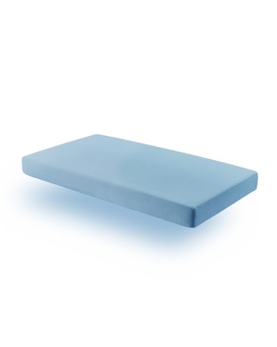 Breathable Waterproof Crib Mattress - Full Size Baby & Toddler Bed - Blue