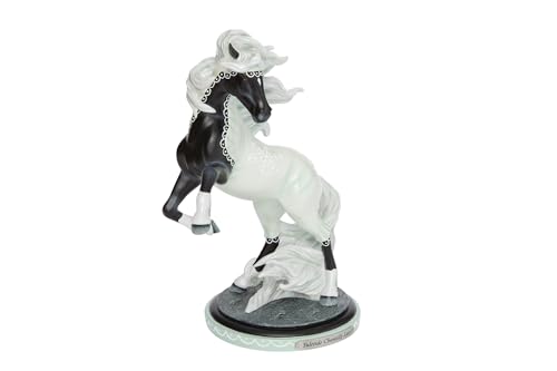 Christmas Horse Figurine - Hand-Painted Holiday Decor, 5.6 Inch