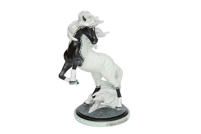 Christmas Horse Figurine - Hand-Painted Holiday Decor, 5.6 Inch