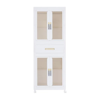 Freestanding Wardrobe with Shelves and Drawer - Non Woven Fabric Closet Organizer