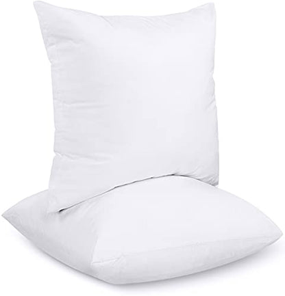 Utopia Bedding 12x12 Pillow Inserts, Set of 2, White – Indoor Decorative Throw Pillows for Bed, Sofa & Couch – Soft, Supportive & Fluffy Cushion Inserts