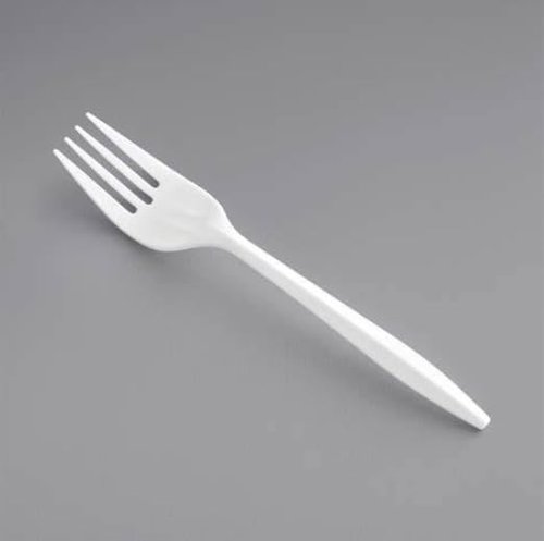 1000 Count White Disposable Plastic Forks Bulk Medium Weight Sturdy and Durable