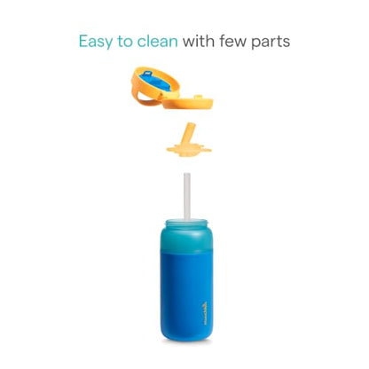 Toddler Insulated Water Bottle with Straw - Blue, 12oz, Stay Cool
