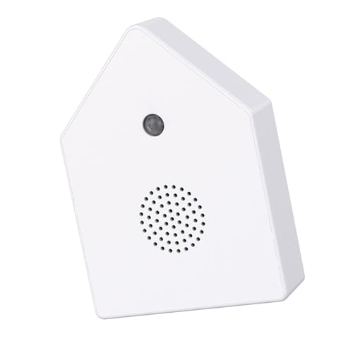 White Singing Bird Sound Box Mini - Nature Bird Chirping Decor for Interior & Bathroom