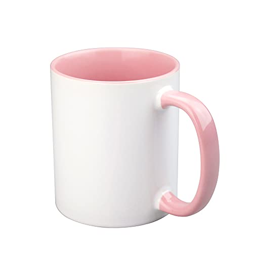 Funny Adult Mug - Pink 11oz Ceramic Coffee Cup with Rude Humor