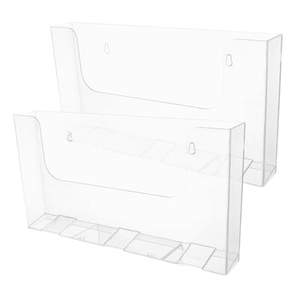 Large Wall Mounted Acrylic File Holder for Flyers Posters - Office Organization
