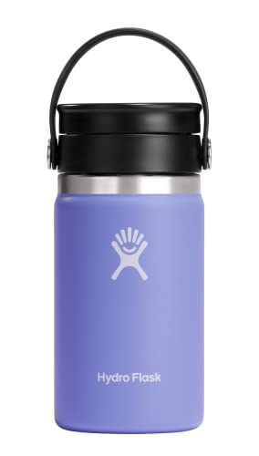 Hydro Flask 12 oz Wide Mouth with Flex Sip Lid Stainless Steel Reusable Water Bottle Lupine - Vacuum Insulated, Dishwasher Safe, BPA-Free, Non-Toxic