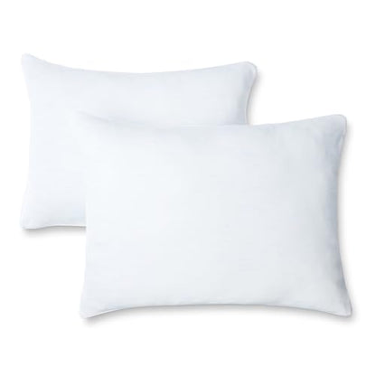 Queen Size Cooling Bed Pillow Set - Hypoallergenic Down-Alternative, Medium Support, 2 Pack