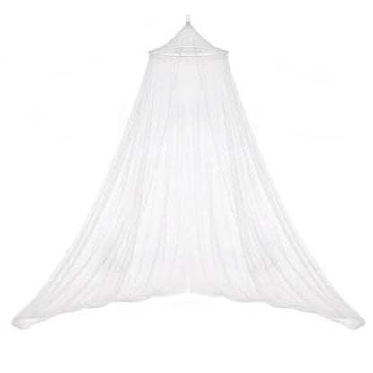 Princess Lace Bed Canopy - No Assembly Mosquito Net for Beds, White 23.6x102.4x315 Inches