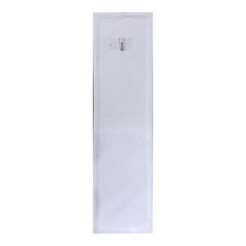 Over The Door Full Length Mirror - Black, Slim Rectangular Wall Mirror for Bedroom & Dorm