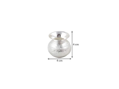 Silver-Plated Small Kalash for Pooja Rituals | Traditional Decorative Vessel