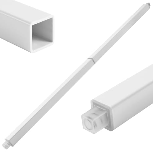 24 Inch Towel Bar Replacement Rod for Vintage Bathroom - No Drill, Rustproof PVC