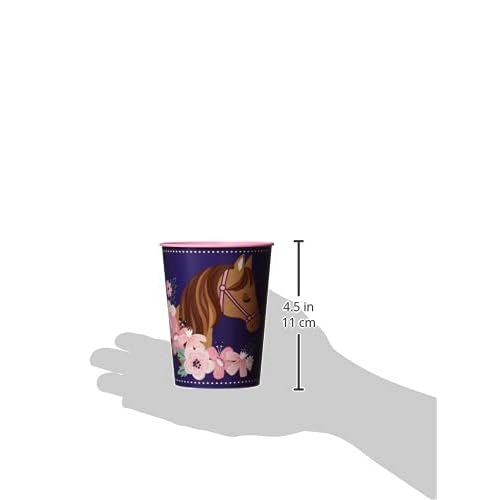 Saddle Up Premium Favor Cup, 16oz. - 1 Count - Premium Horse-Themed Party Accessory, Ideal for Western Events