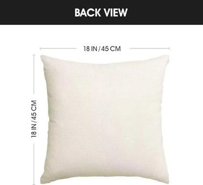 White 18x18 Inch Christmas Tree Pillow Covers Set of 4 Holiday Cushion Cases