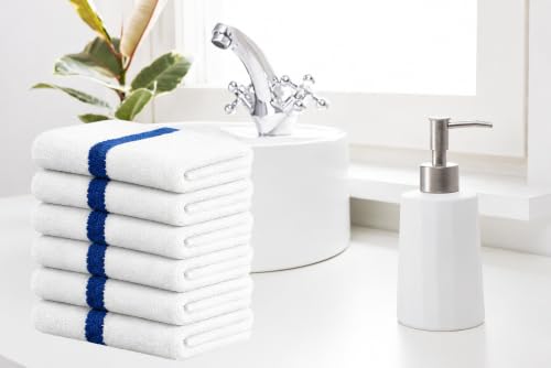 Bulk Cotton Bath Towels 6 Pack - Quick Dry, Ultra-Soft, Economy Size