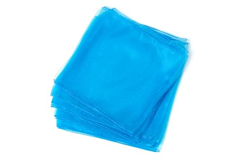Blue Organza Table Runners Pack of 10 12 x 108 Inch for Wedding and Events