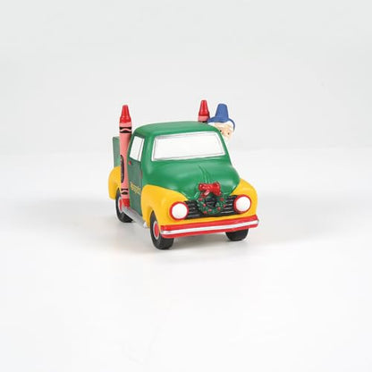 Department 56 North Pole Village Crayola Delivery Service Figurine - Holiday Christmas Decor