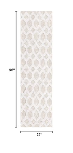 Unique Loom Sabrina Soto Casa Collection Area Rug - Havana (2' 3" x 8' Runner, Beige/ Ivory)