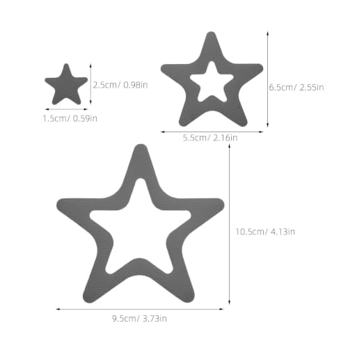 Star-Shaped Non-Slip Shower Stickers for Bathroom Safety - 24 pcs