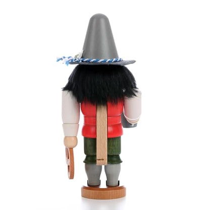 German Christmas Nutcracker Bavarian Glazed 17.5cm Handcrafted Holiday Decor