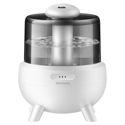 White Cool Mist Baby Humidifier for Bedroom Quiet 28H 2L Tank Aromatherapy