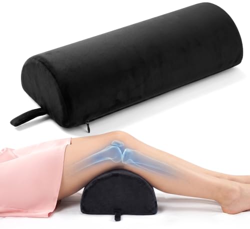 Knee Pillow for Back Sleeping - Memory Foam Leg Support for Back Pain