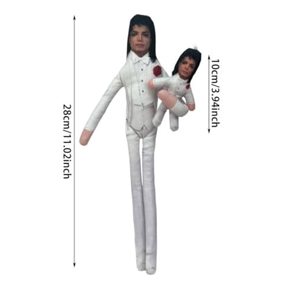Michaell Plush Doll Set of 2 - Bendable Cartoon Soft Dolls, M Variation