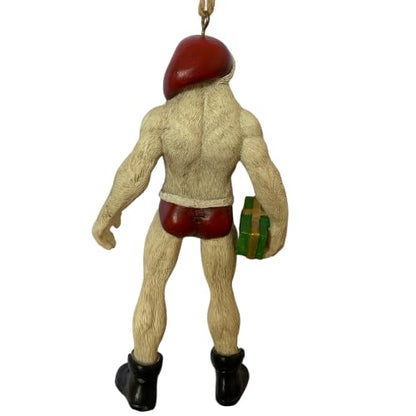 Bruno Polar Bear Christmas Tree Ornament - Cheeky Holiday Decor, 4.5 Inches